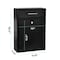 Adiroffice Large Wall Mountable Mailbox with Key Lock ADI631-04-BLK - alternate 6